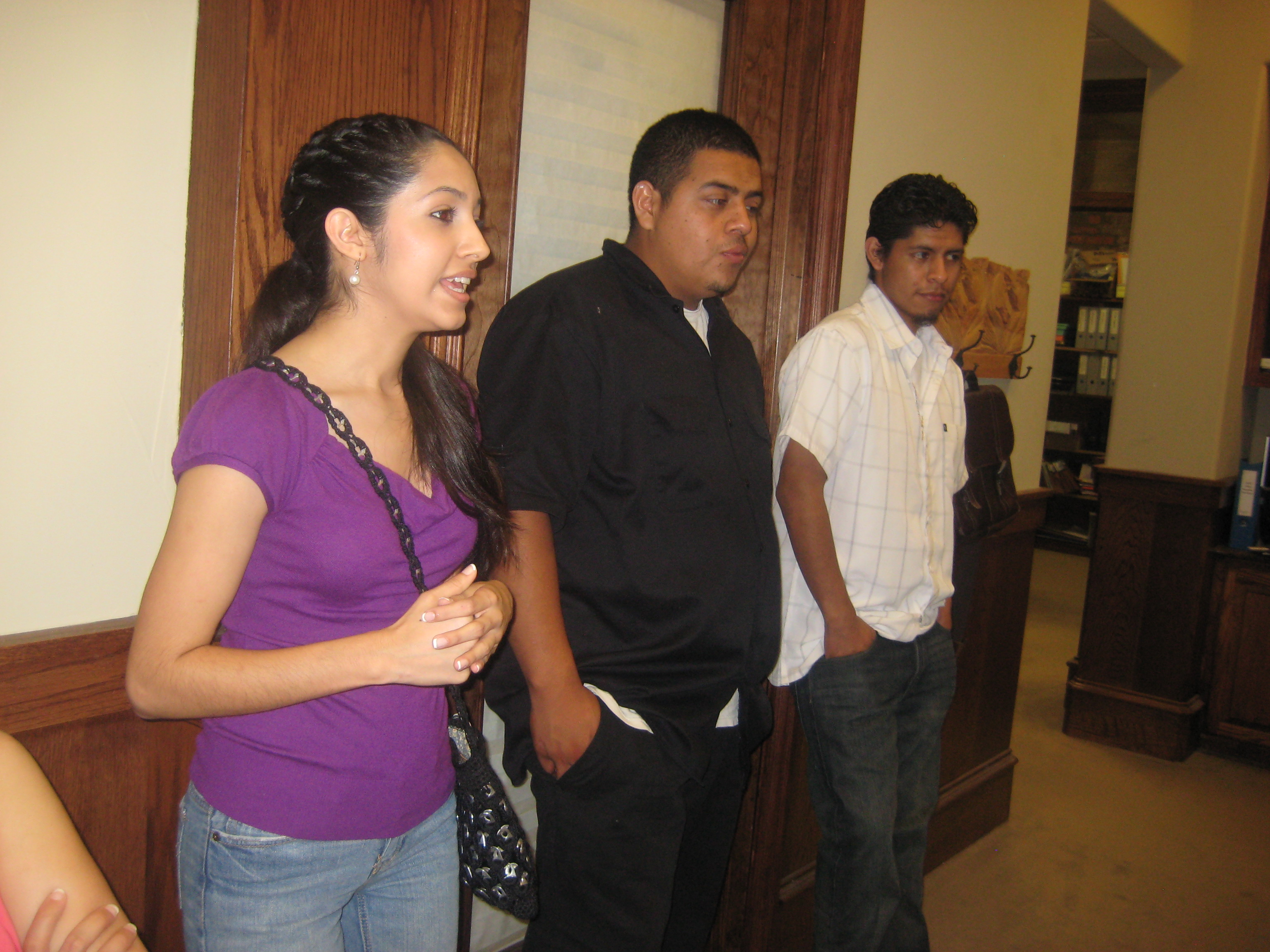 Deferred Action for DREAMers Press Conference Grecia, Daniel and Luis after the announcement